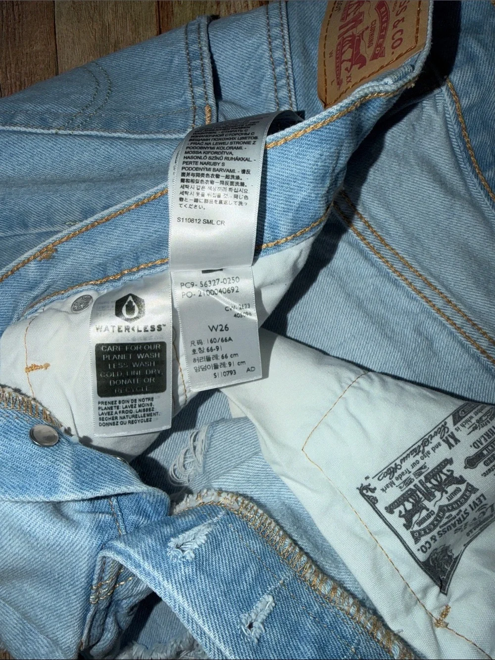 Levis levi denim